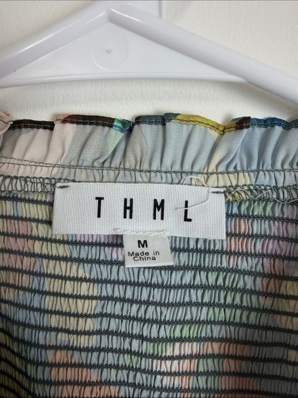 THML Multicolor Floral Tassel V-Neck Blouse - Picture 3 of 6
